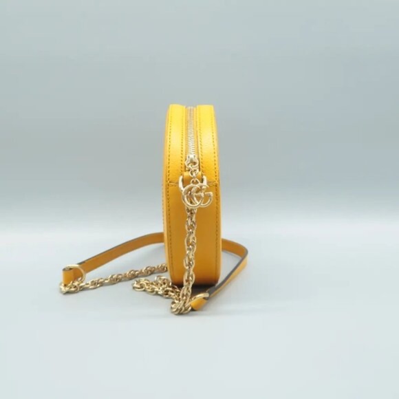 100% Authentic GUCCI Dionysus Yellow&Brown Canvas Shoulder Bag - Picture 4 of 12